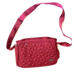 NEW- Lug Quilted Flap Crossbody Bag
